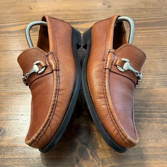 Allen Edmonds 55105 Men's Arezzo Italian Leather Horsebit Loafers Brown Sz 10 D