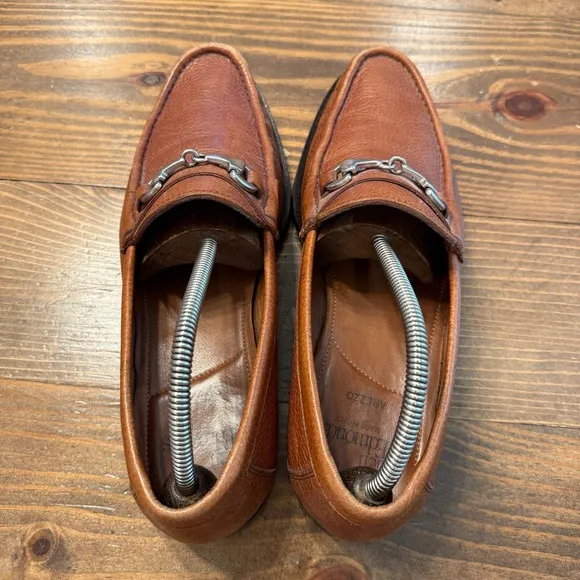 Allen Edmonds 55105 Men's Arezzo Italian Leather Horsebit Loafers Brown Sz 10 D