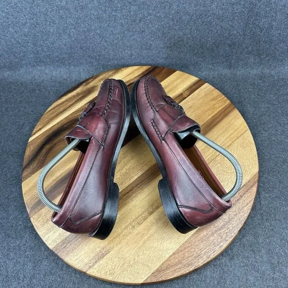 Allen Edmonds &quot;SCHREIER&quot; Tassel Leather Loafers 10B Oxblood 50193