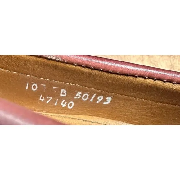 Allen Edmonds &quot;SCHREIER&quot; Tassel Leather Loafers 10B Oxblood 50193