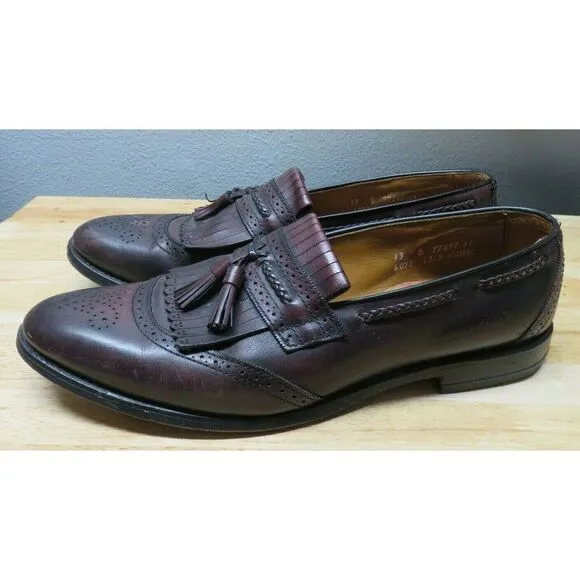 Allen Edmonds Bradenton Mens Sz 13 B Kiltie Tassel‎ Leather Loafers Casual Shoes