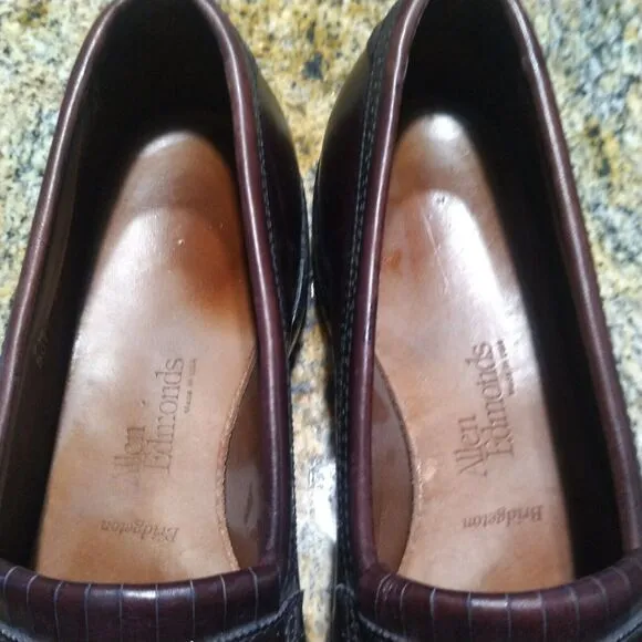 Allen Edmonds Bridgeton Men's Leather Tassel Loafers Burgundy Size 9.5 A 5079