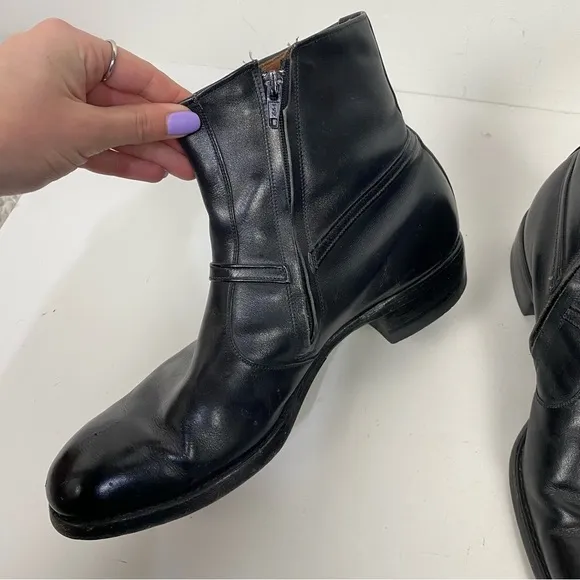 Allen Edmonds Hawthorn black mens chelsea ankle boots leather minimalist