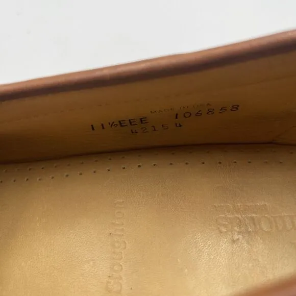 Allen Edmonds Kilt Tassel Loafers Brown Leather Stoughton Sz 11.5 EEE PREPPY
