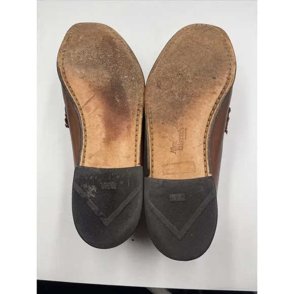 Allen Edmonds Kilt Tassel Loafers Brown Leather Stoughton Sz 11.5 EEE PREPPY