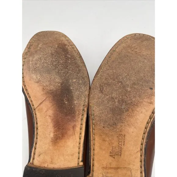 Allen Edmonds Kilt Tassel Loafers Brown Leather Stoughton Sz 11.5 EEE PREPPY