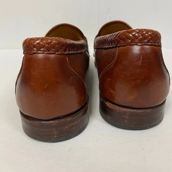 Allen Edmonds Maxfield Chili Brown Leather Tassel Loafers 14C 47716 Made in USA