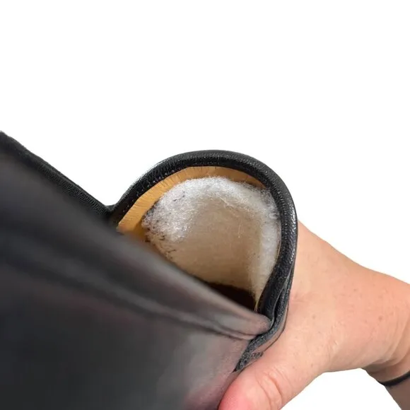 Allen Edmonds men's shoes 9 black leather Urbino tassel loafers Italian made