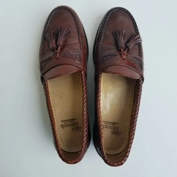 Allen Edmonds Mens Tassel Loafers Size 9 B Brown
