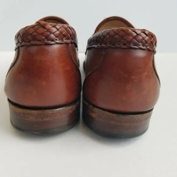 Allen Edmonds Mens Tassel Loafers Size 9 B Brown