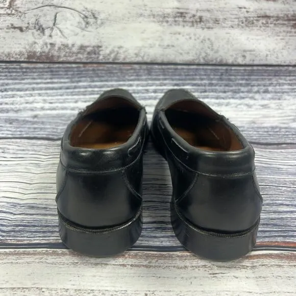 Allen Edmonds Naples Black Leather Tassel Loafers, Men’s Size 10.5