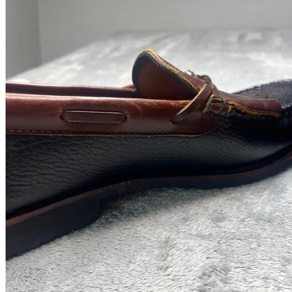 Allen Edmonds Nashua Tassel Loafers Black/Brown Leather‎ Shoe Men's Size 10 1/2