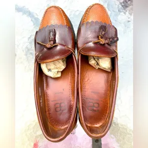 Allen Edmonds Nashua Tassel Loafers Brown Leather Shoe Men's Size 12D 42253
