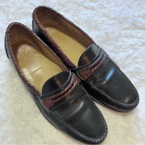 Allen Edmonds Newcomb Black/Brown Leather Loafers Size 11.5B