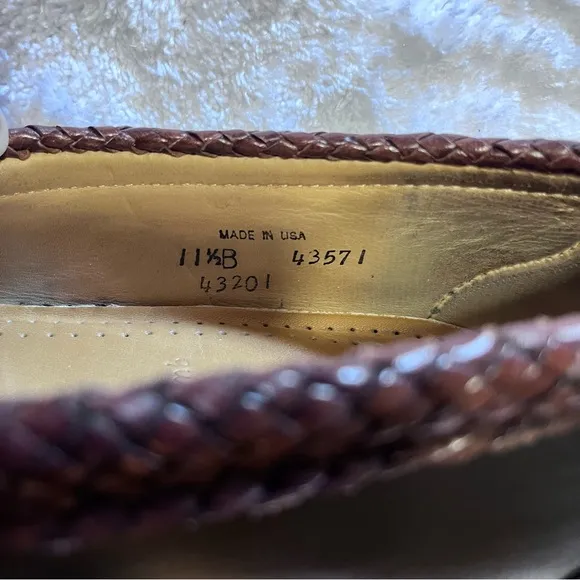 Allen Edmonds Newcomb Black/Brown Leather Loafers Size 11.5B