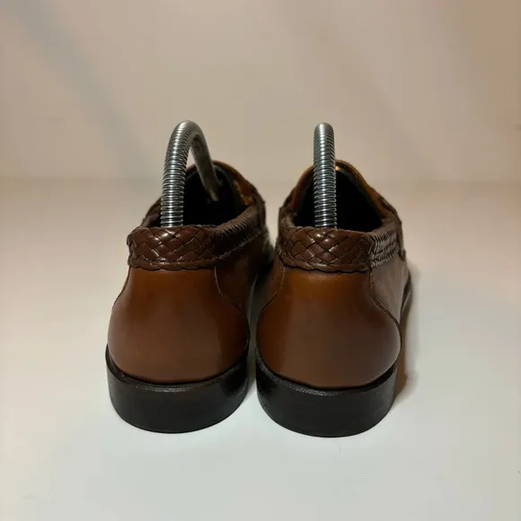 Allen Edmond's Newcomb Leather Slip-On Loafers Men's size 7.5 D made in USA