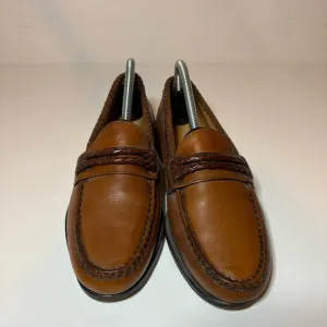 Allen Edmond's Newcomb Leather Slip-On Loafers Men's size 7.5 D made in USA
