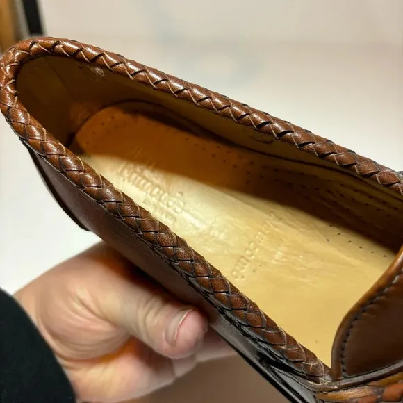 Allen Edmond's Newcomb Leather Slip-On Loafers Men's size 7.5 D made in USA