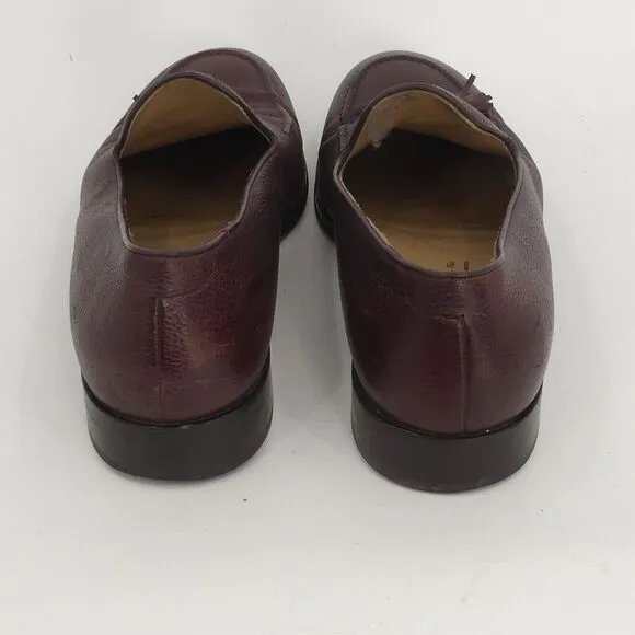 Allen Edmonds Perugia Tassel Loafer Brown Leather Made in Italy‎ Men's 11D