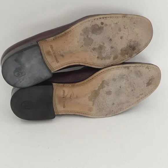 Allen Edmonds Perugia Tassel Loafer Brown Leather Made in Italy‎ Men's 11D