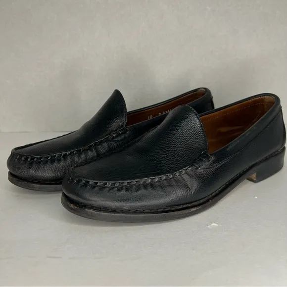 Allen Edmonds Sanibel Black Leather Loafers Men's Size 10