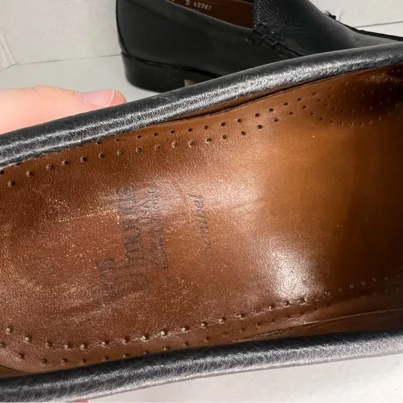 Allen Edmonds Sanibel Black Leather Loafers Men's Size 10