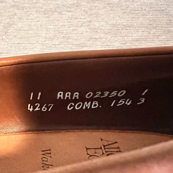 ALLEN EDMONDS Sz 11 AAA Wakefield Slipon Brown Leather Loafers Worn 1 x Orig$425