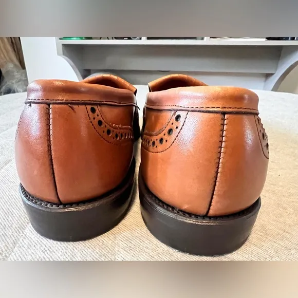 ALLEN EDMONDS Sz 11 AAA Wakefield Slipon Brown Leather Loafers Worn 1 x Orig$425