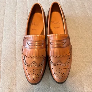 ALLEN EDMONDS Sz 11 AAA Wakefield Slipon Brown Leather Loafers Worn 1 x Orig$425