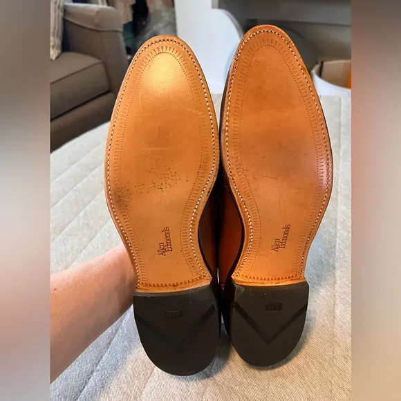 ALLEN EDMONDS Sz 11 AAA Wakefield Slipon Brown Leather Loafers Worn 1 x Orig$425