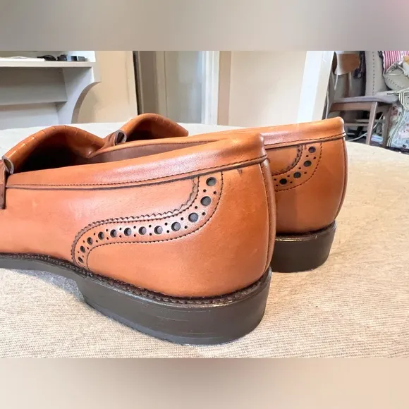 ALLEN EDMONDS Sz 11 AAA Wakefield Slipon Brown Leather Loafers Worn 1 x Orig$425