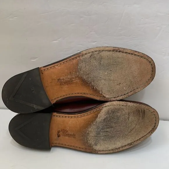 ALLEN EDMONDS MAXFIELD TASSEL LOAFERS IN BROWN LEATHER