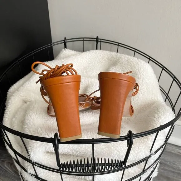Alohas Bellini Tan Brown Leather Sandals