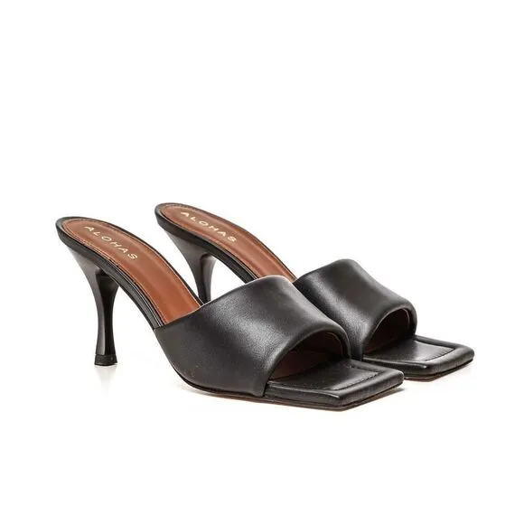 ✨ALOHAS Puffy Leather Sz 40 Mules✨