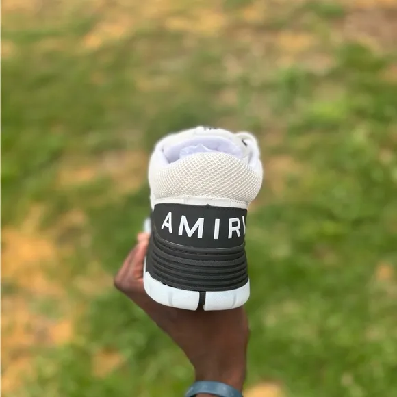 Amiri Kids White and Black Sneakers