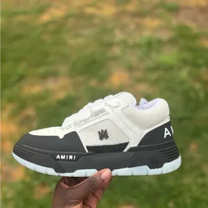Amiri Kids White and Black Sneakers