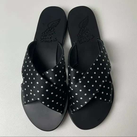 Ancient Greek Polka Dot Thais Sandals - sz 39