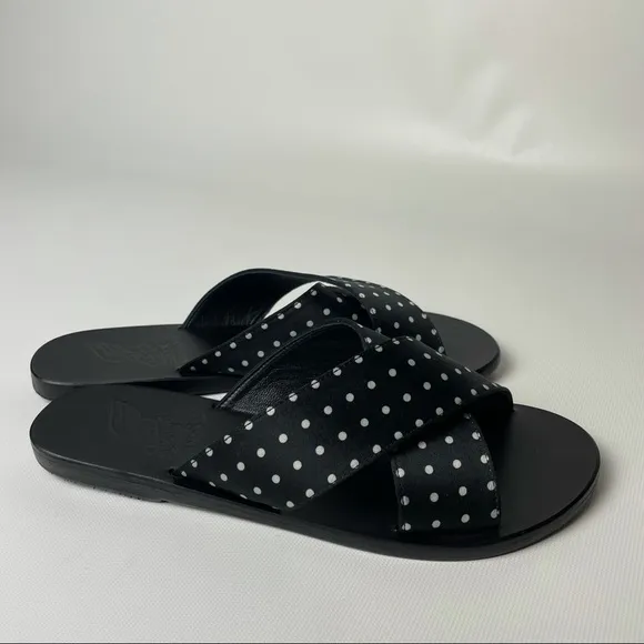 Ancient Greek Polka Dot Thais Sandals - sz 39