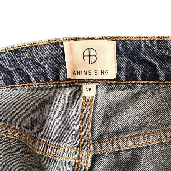 Anine Bing “Sonya” Jean – Medium Indigo – Size 28 – EUC
