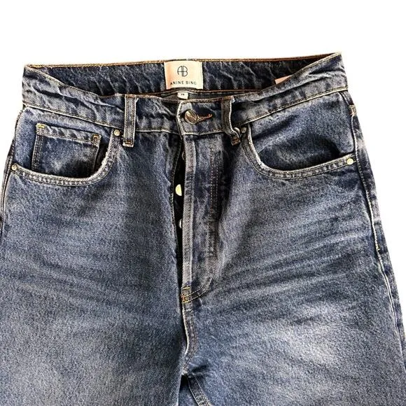Anine Bing “Sonya” Jean – Medium Indigo – Size 28 – EUC