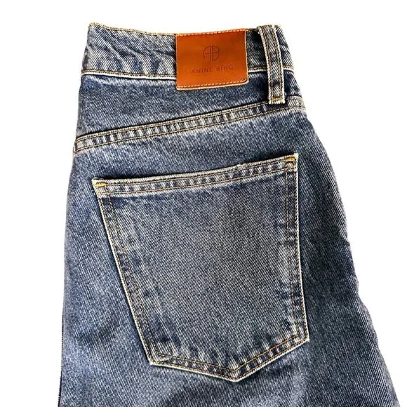 Anine Bing “Sonya” Jean – Medium Indigo – Size 28 – EUC