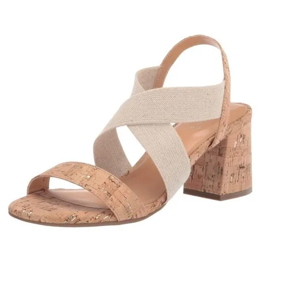 ANNE KLEIN RESSA HEELED SANDAL