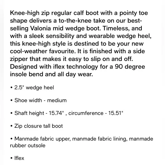 Anne Klein Womens Faux Suede Wedge Wide Calf Knee-High Boots-9WC