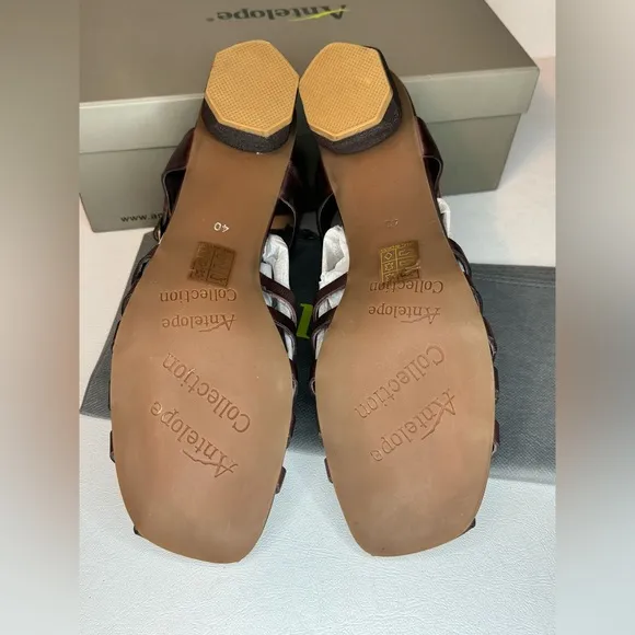 Antelope Leather Heeled Sandals - Aren coffee casual classic comfy summer style