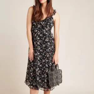 Anthropologie Cecile Ruffled Floral Dress