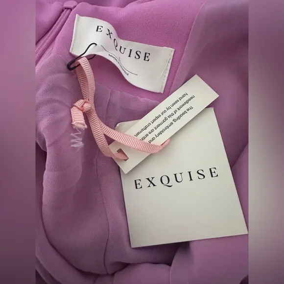 Anthropologie Exquise V-Neck Barbie Pink Dress