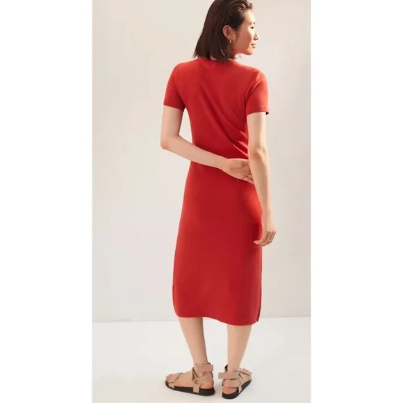 Anthropologie Floral Knit Midi Dress by Dolan