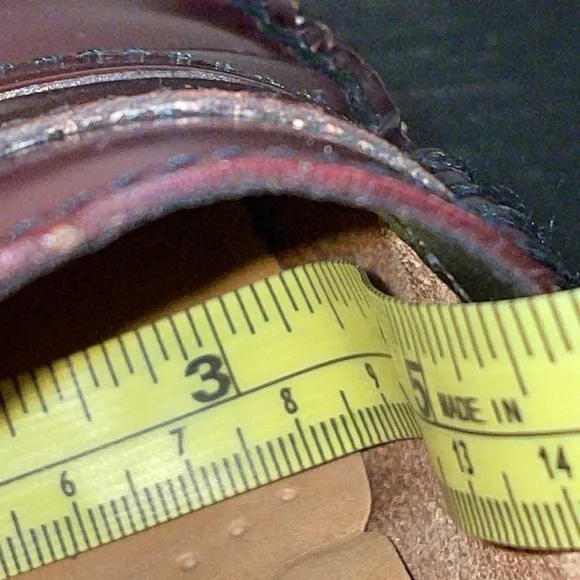 Anthropologie G.H. Bass &amp; Co Diane Leather Loafers.  Size 8.5 Wide.  Red/Brown.
