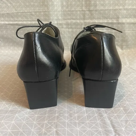 Anthropologie Giraudon Portuguese Leather Pointed Tie Loafers 39