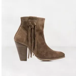 Anthropologie Howsty Marci Fringe Ankle Boot